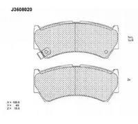 Plaquettes de frein Essieu avant J3608020 NIPPARTS pour SUZUKI BALENO