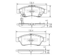 Plaquettes de frein Essieu avant J3608024 NIPPARTS pour SUZUKI LIANA