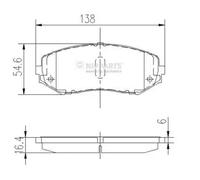 Plaquettes de frein Essieu avant J3608029 NIPPARTS pour SUZUKI GRAND VITARA I