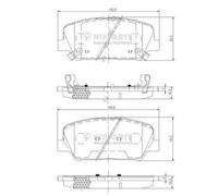 Plaquettes de frein Essieu avant N3600547 NIPPARTS pour HYUNDAI KIA OPEL TESLA