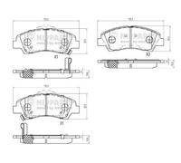 Plaquettes de frein Essieu avant N3600555 NIPPARTS pour HYUNDAI i10 II