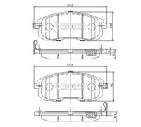Plaquettes de frein Essieu avant N3601099 NIPPARTS pour NISSAN SUZUKI RENAULT