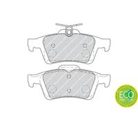 Plaquettes de frein FDB1931 FERODO pour FORD MAZDA VOLVO CADILLAC SAAB TOYOTA