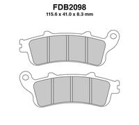 PLAQUETTES DE FREIN FERODO FDB 2098 KST POUR HONDA VFR 800 F INTERCEPTOR...