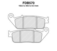 Ferodo Platinum Road Fdb570p 225108464 Brake Pads Clair