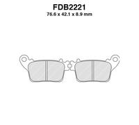 PLAQUETTES DE FREIN FERODO FDB2221KST POUR HONDA CB 600 F HORNET 07-10...