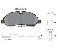 PLAQUETTES DE FREIN FORD P. TRANSIT 2.2 TDCI 13-