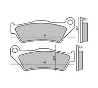 Rms Plaquettes De Frein Frittées Bmw R850c 225101383