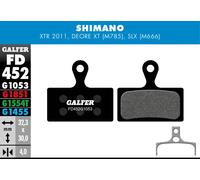 Shimano Paire de plaquettes de frein Galfer XTR 985 XT 785 SLX 666 semi-métalliques Standard Noir