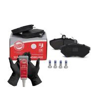 Plaquettes de frein + gants + graisse pour freins arrière pour VW CADDY II; SEAT