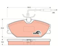 Plaquettes de frein GDB1030 TRW pour RENAULT ALPINE