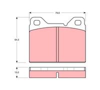 TRW GDB1065 Kit de plaquettes de frein, frein à disque pour VOLVO