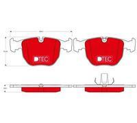 Plaquettes de frein GDB1261DTE TRW pour BMW ALPINA