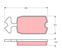 TRW GDB127 Jeu de Plaquettes de Frein