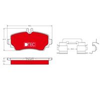 TRW Kit plaquettes de frein GDB1293DTE – Avant, préparées pour l'indicateur d'usure, avec accessoires