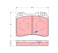 Plaquettes de frein GDB1318 TRW pour MERCEDES-BENZ CLASSE E T-Model