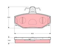 Plaquettes de frein GDB1377 TRW pour VOLVO 940 II Break S90 I V90 I Break V70 I