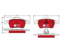 Plaquettes de frein GDB1389DTE TRW pour VOLVO V70 I S80 I XC70 I Cross Country