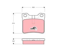 Jeu de plaquettes de frein TRW GDB1432, arrière