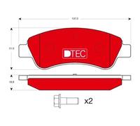 Plaquettes de frein GDB1463DTE TRW pour CITROËN PEUGEOT DS OPEL