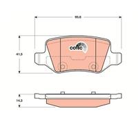 Plaquettes de frein GDB1481 TRW pour MERCEDES-BENZ VANEO CLASSE A
