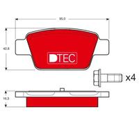 TRW GDB1485DTE Kit de plaquettes de frein, frein à disque pour ALFA ROMEO,FIAT,L