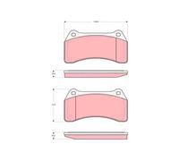 Plaquettes de frein GDB1512 TRW pour JAGUAR XJ