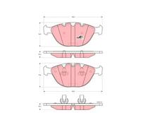 Plaquettes de frein GDB1529 TRW pour BMW X5
