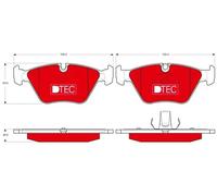 Plaquettes de frein GDB1531DTE TRW pour BMW MG