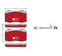 Plaquettes de frein GDB1543DTE TRW pour PORSCHE MERCEDES-BENZ TOYOTA OPEL