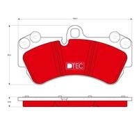 Plaquettes de frein GDB1547DTE TRW pour VW PORSCHE