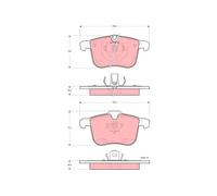 TRW GDB1567 Plaquettes de frein