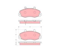 TRW GDB1572 Kit de plaquettes de frein, frein à disque pour FORD,FORD AUSTRALIA
