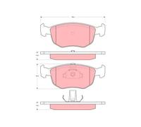 TRW Plaquettes de frein GDB1618 pour FORD AC