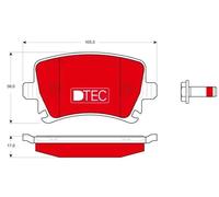 Plaquettes de frein GDB1622DTE TRW pour VW SKODA AUDI SEAT