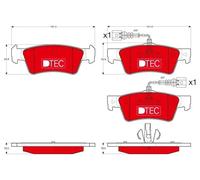 Plaquettes de frein GDB1672DTE TRW pour VW TOUAREG