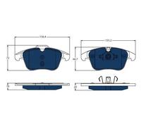Plaquettes de frein GDB1683BTE TRW pour VOLVO V60 I