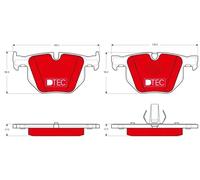Plaquettes de frein GDB1730DTE TRW pour BMW X6 X5