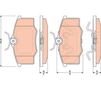 TRW GDB1759 Plaquettes de frein