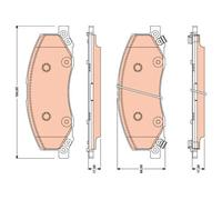 TRW GDB1781 Jeu de Plaquettes de Frein