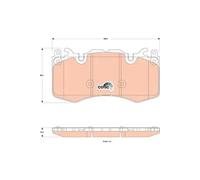 Plaquettes de frein GDB1834 TRW pour LAND ROVER RANGE ROVER SPORT II