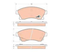 Plaquettes de frein GDB1843 TRW pour OPEL CHEVROLET