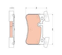 Plaquettes de frein GDB1856 TRW pour MERCEDES-BENZ CLS CLASSE C CLASSE E T-Model