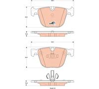 Jeu de plaquettes de frein TRW GDB1857, arrière