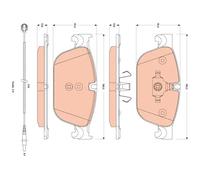 TRW Plaquettes de frein GDB1889 pour Peugeot Citroën DS