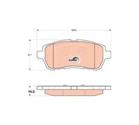 TRW Jeu de plaquettes de frein GDB1893 – avant