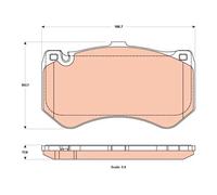 TRW Plaquettes de frein GDB1907 pour Mercedes-Benz CLS SL Classe E T-Model GLC