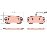 Plaquettes de frein GDB1910 TRW pour OPEL RENAULT NISSAN
