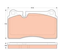 Plaquettes de frein GDB1912 TRW pour VW AUDI SEAT