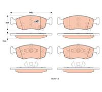 Plaquettes de frein GDB1921 TRW pour LANCIA FIAT